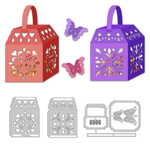 Carbon Steel Cutting Dies Stencils for Box Making Mold Box 116~164x86~105x0.8mm 3pcs/set