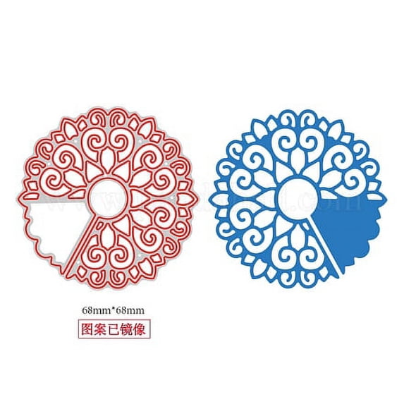 Carbon Steel Cutting Dies Stencils for DIY Scrapbooking/Photo Album Decorative Embossing DIY Paper Card Matte Platinum Color Flower Pattern