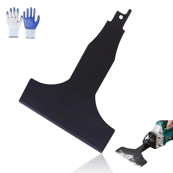 Carbon Steel Electric Floor Cleaning Blade - Universal Reciprocating Saw Scraper Blades Set for Tile Grout, Floor Adhesive and Putty Removal in Home Renovation