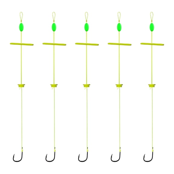 Carbon Steel Fishing Hook Anti-Snag Bottom Rigs for Carp Feeder Freshwater Lake River Easy Setup Lightweight