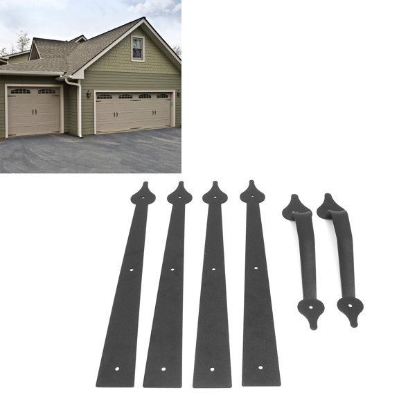 Carbon Steel Garage Door Handle Decorative Hinge for Shed Garage Cabinet