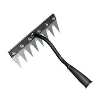Carbon Steel Garden Hand Rake – Weeding & Scarifier Tool 5-8 Teeth Options New