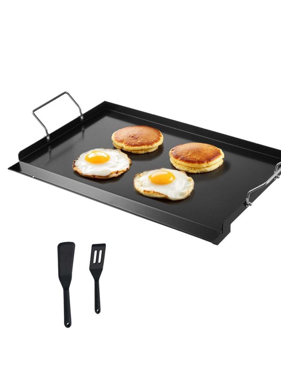 Carbon Steel Griddle 24x16 Inch, BBQ Grill Pan - Flat Top for Gas, Electric & Induction Stovetops - Universal Cookware for Outdoor Cooking