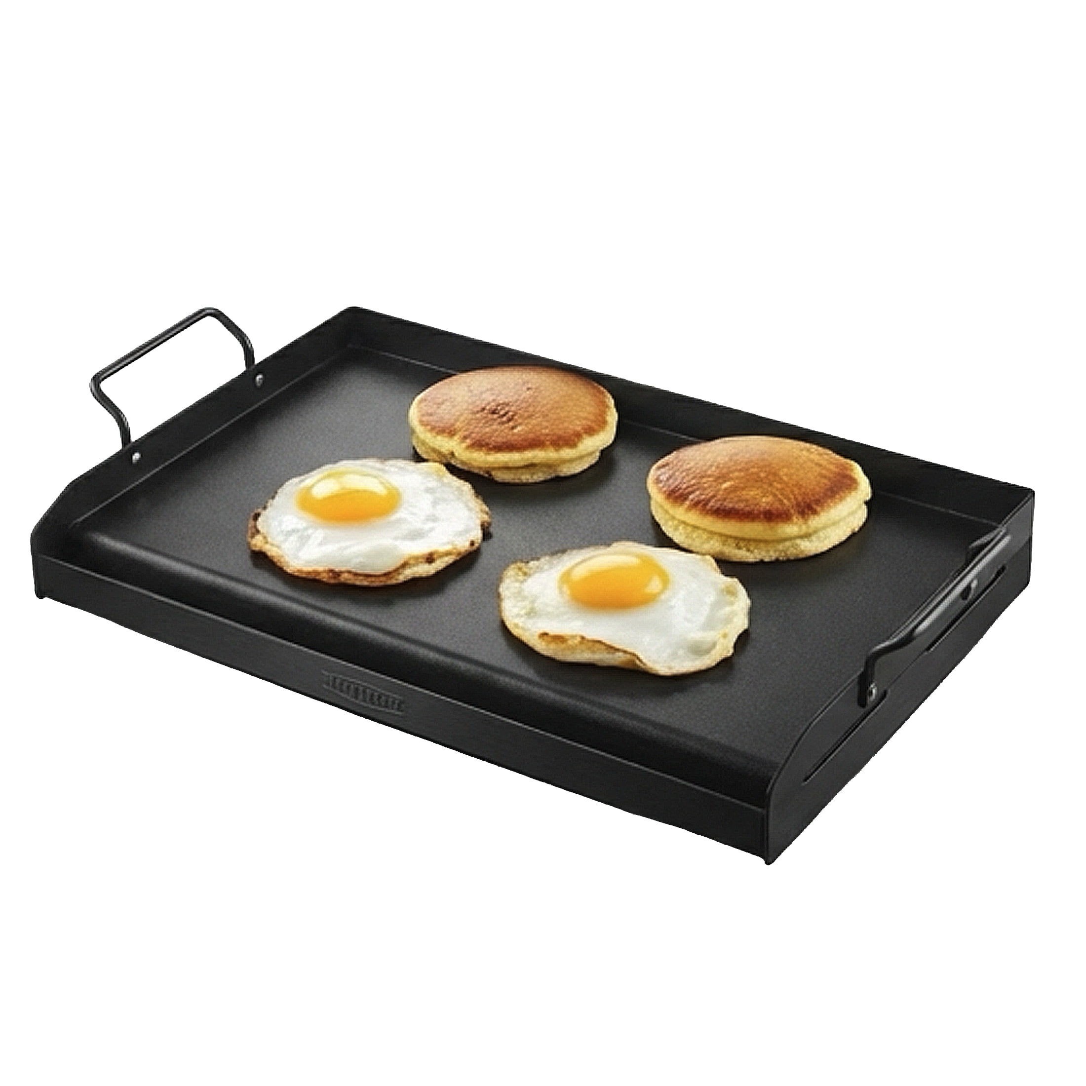 Carbon Steel Griddle 24x16 in, Universal Fit for Gas Grills, Portable with Handle for Camping, Tailgating & Teppanyaki