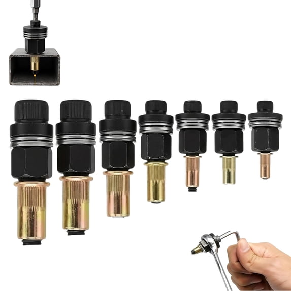 Carbon Steel Head Rivet Nut Tool Kit，M3–M12 Rivet Sets | Manual Blind ...
