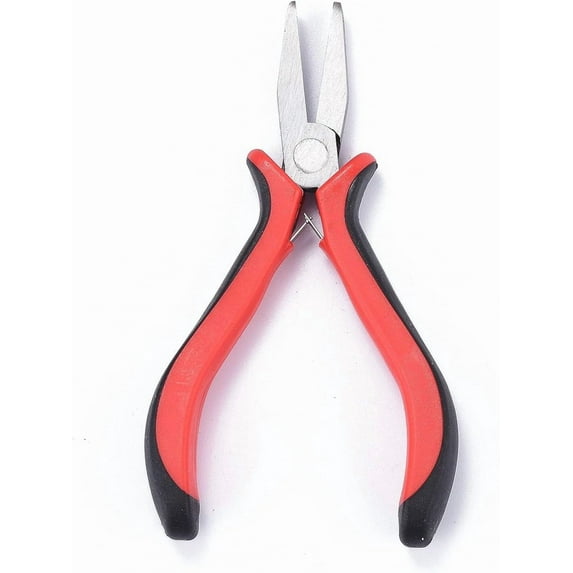 Carbon Steel Jewelry Pliers for Jewelry Making Supplies Flat Nose Pliers Polishing Gunmetal 127mm