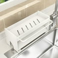 thumbnail image 1 of Carbon Steel Kitchen Rack Countertop Organizer,Multifunctional Sink-Side Stainless Steel Storage Rack with Anti-Slip Base and Corrosion Resistance,Space-Saving Kitchen and Bathroom Organizer-White, 1 of 6