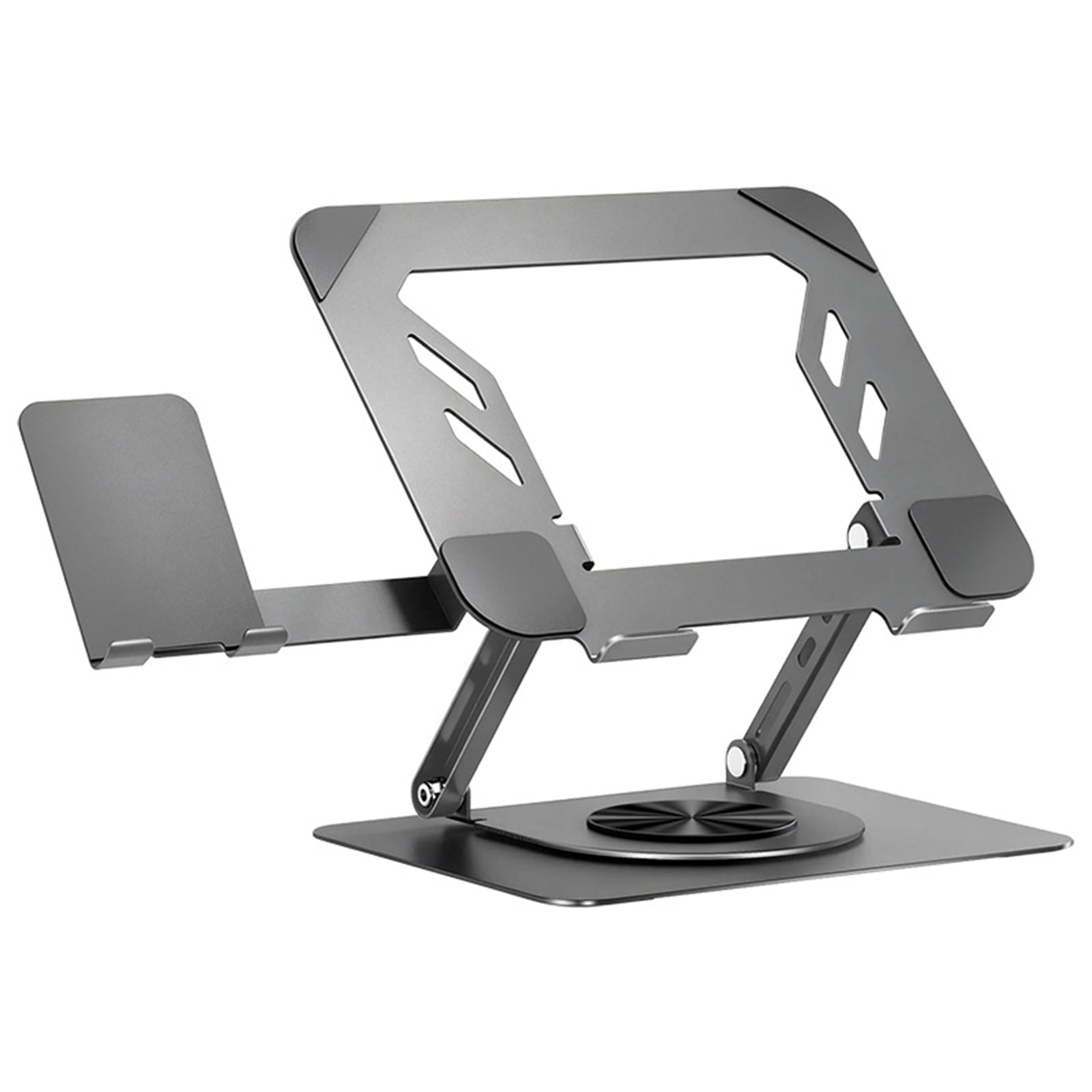 Carbon Steel Laptop Cooling Stand With Silicone Grips And Open Design For Enhances Airflows