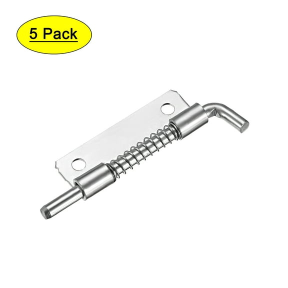 Carbon Steel Lock Bolt Spring Loaded Pin Latch 93mm Long (Right) 5pcs