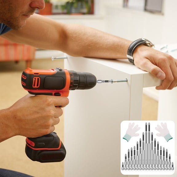 Carbon Steel Magnetic Screwdriver Bit Strong Suction Magnetic Electric Screwdriver Set Easy Pickup Insert Driver Bit for DIY