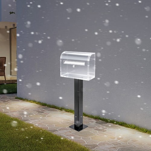 Carbon Steel Mailbox Post with Post Base, Mailbox Mounting Post, Mailbox Post for Outside
