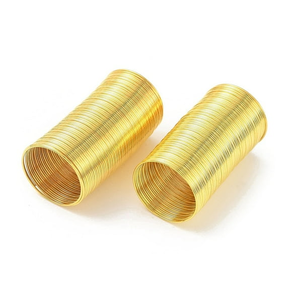 Carbon Steel Memory Wire Round for Ring Making Golden 22 Gauge(0.6mm) Inner Diameter: 18.5mm