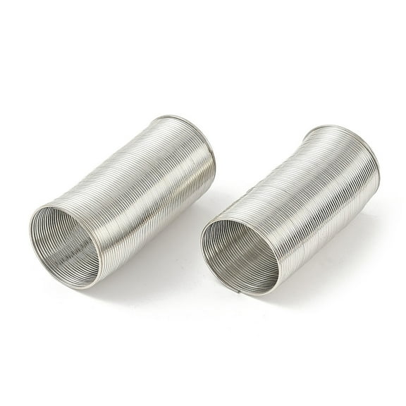 Carbon Steel Memory Wire Round for Ring Making Stainless Steel color 22 Gauge(0.6mm) Inner Diameter: 18.5mm