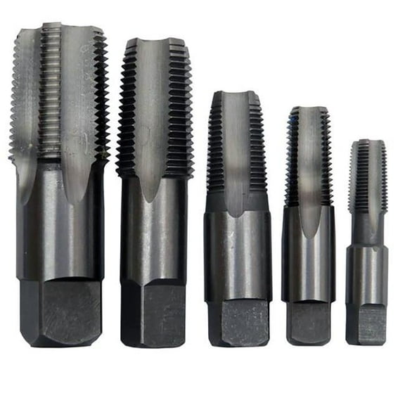 Carbon Steel NPT Pipe Tap Set, 5 Piece