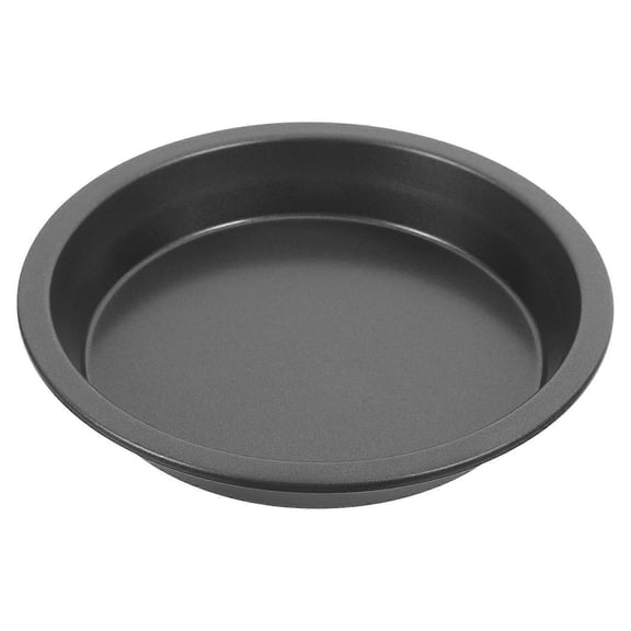 Carbon Steel Pizza Plate Kitchen Baking Pan for Daily Cooking Even Heat Distribution Black 1Set
