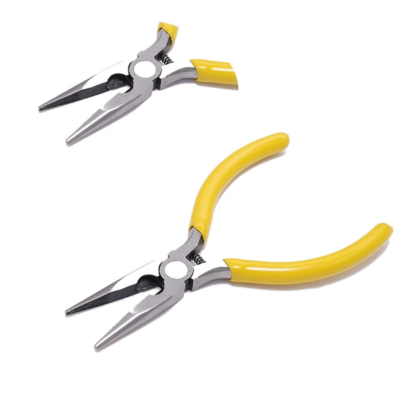 Carbon Steel Pliers Jewelry Making Supplies Needle Nose Pliers Yellow