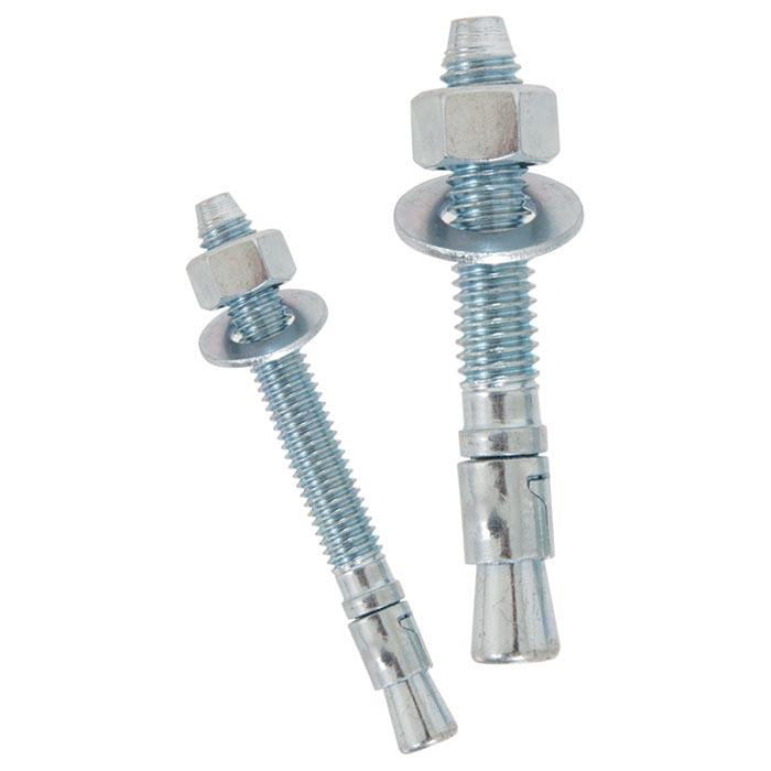 Powers 7414SD1 Power-Stud&Sd2 3/8"x3-1/2" CS Wedge Exp Anchor SS Clip,50/Box