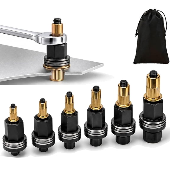 Carbon Steel Rivet Nut Tool Set, 2026 New Head Rivet Nut Tool for Drill, 77 Pcs(M3-M12) Carbon Steel Mandrel Set Delivers Fast Reliable Blind Insert Nut Installation,M3-M10