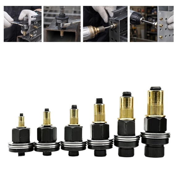 Carbon Steel Rivet Nut Tool Set Manual Blind Insert, Mandrel Replacement Nosepiece, Metric M3 M4 M5 M6 M8 M10 M12 Rivnut Kit