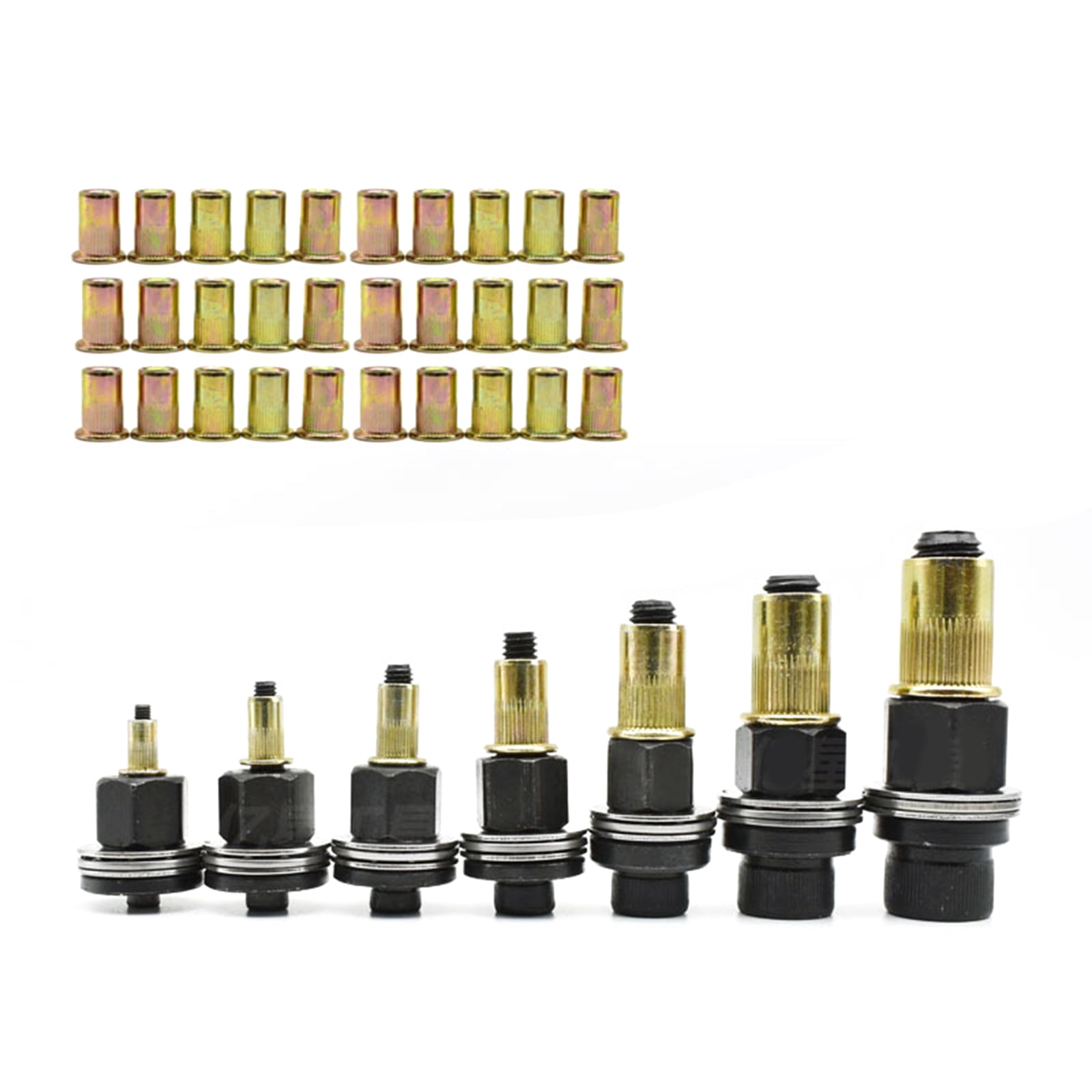 Carbon Steel Rivet Nut Tool Set Manual Riveter Nutting Accessory Easy Install Enduring