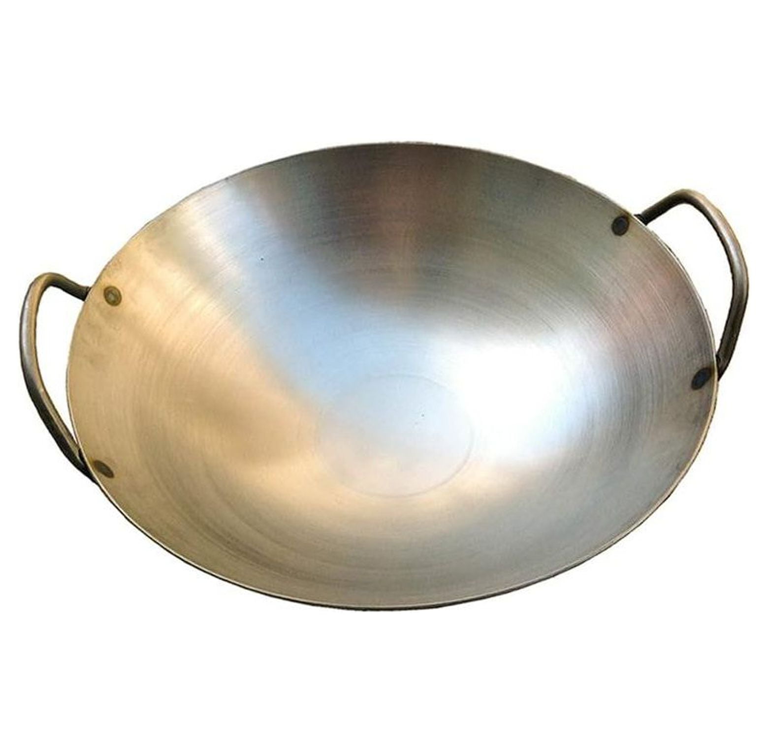 Carbon Steel Round Bottom Wok w/ 2 Loop Handles, USA Made (16 inch