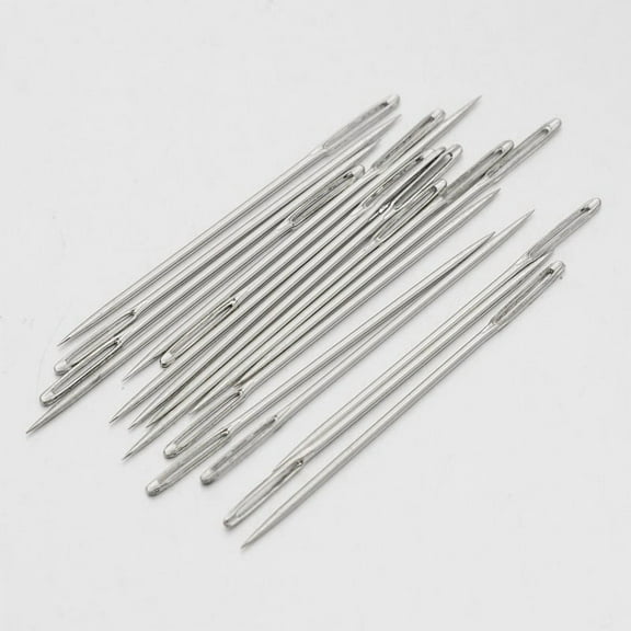 Carbon Steel Sewing Needles Platinum 4.6x0.12cm about 30pcs/bag