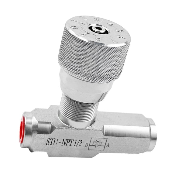 Carbon Steel Single Way Throttle Check Valves Replacement Hydraulic Flows Control Needle Valves For Hydraulic Oil