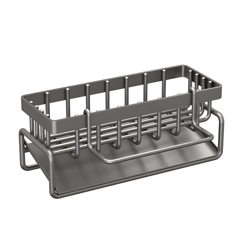 Stack Rack Drip Tray Carbon Steel Over Sink Dish Rack with Drip Tray - Kitchen Drying Rack ...