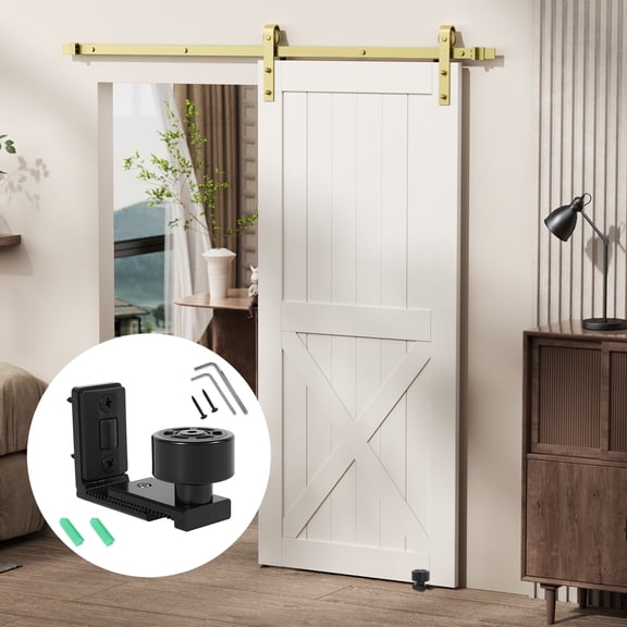 Carbon Steel Sliding Barn Door Smooth Stable Bottom Floor Guide Noise Reduction Roller Barn Door Precise Positioning for Bedroom