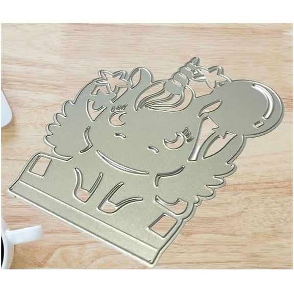 Carbon Steel Stencil Template Metal Die Cutting Template for Card Making Background Scrapbooking Decoration Gray