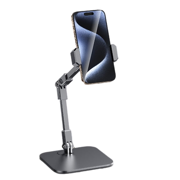 Carbon Steel Tablets Stand Featuring 4 Axises Adjustment 360 Rotations Foldable Portable For Long Use