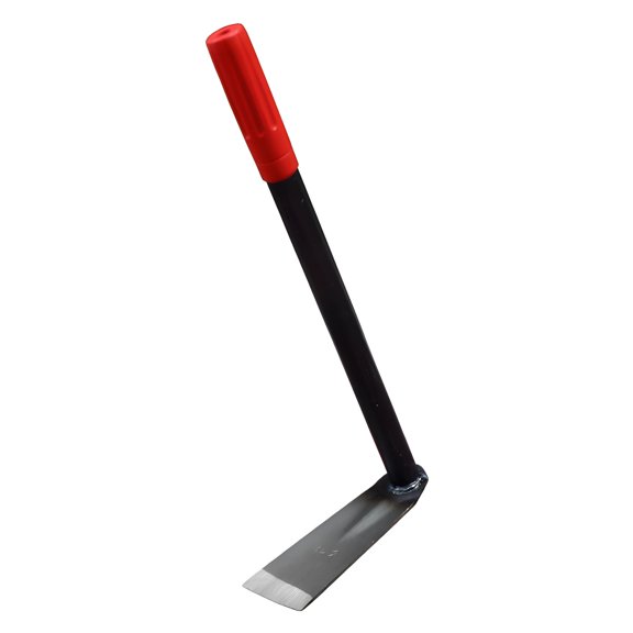 Carbon Steel Weeding Hoe, 2.4 in / 6 cm Flat Mouth Garden Hoe for Weeding, Multiuse Planting, Ditching, Soil Loosening, Short Handle Hoe with Comfortable Grip, Sturdy Gardening Hand Weeding Tool