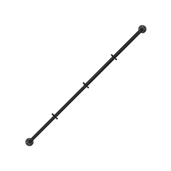 Carbon Steel Window Curtain Rod Flexible Telescoping Drapery Rod Adjustable Wrap Around Pipe Curtain Rod Home Decors