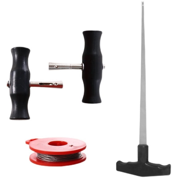 Carbon Steel Windshield Removal Tool Kit 4 Piece Set With 7M Wire Saw Auto Glass