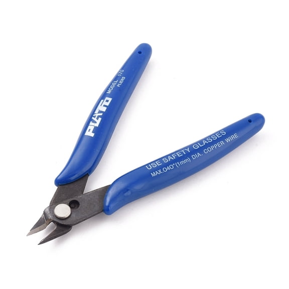 Carbon Steel Wire Flush Cutters Electronic Model Sprue Wire Clippers Side Cutting Nippers for Precision Cutting Needs and 3D Printer