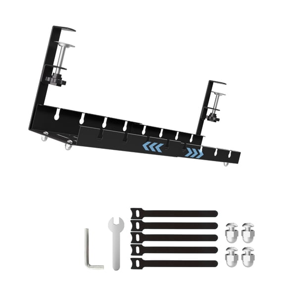 Carbon Steel Wire Management Tray Retractable Cable Cord Organizer Metal Cable Tray Clamp Hanging Organizer Shelf