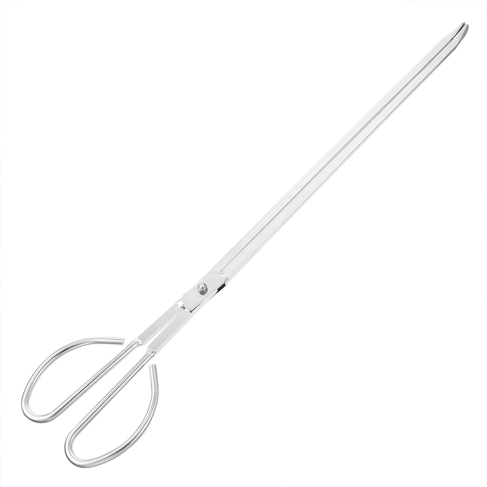 Carbon Tongs Fireplace Scissors Firewood Tong Hardwood Charcoal Grabber