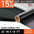 thumbnail image 1 of Carbon Window Tint - 24" in x 10' ft Roll, 1 of 11