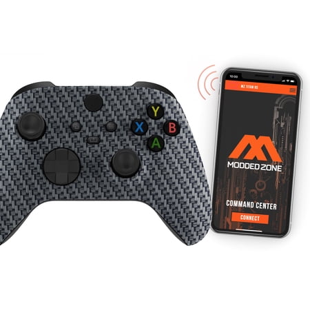 "Carbon" Xbox One X SMART Custom Rapid Fire Modded Controller.FPS mods. COD Warzone