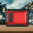 thumbnail image 1 of Carbon fiber Armor for Airpods 3 Cover with Lock Clip Military Hard Shell male Protector with Keychain for Airpods Pro 2 Cases (red,For Airpod 3 2021), 1 of 7