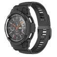 thumbnail image 1 of Carbon fiber Case+Band for Samsung Galaxy Watch 4 44mm 40mm/4 Classic 46mm 42mm/Gear s3 FrontierTPU Rugged Case+Strap Galaxy Watch 4 Classic bands, 1 of 8
