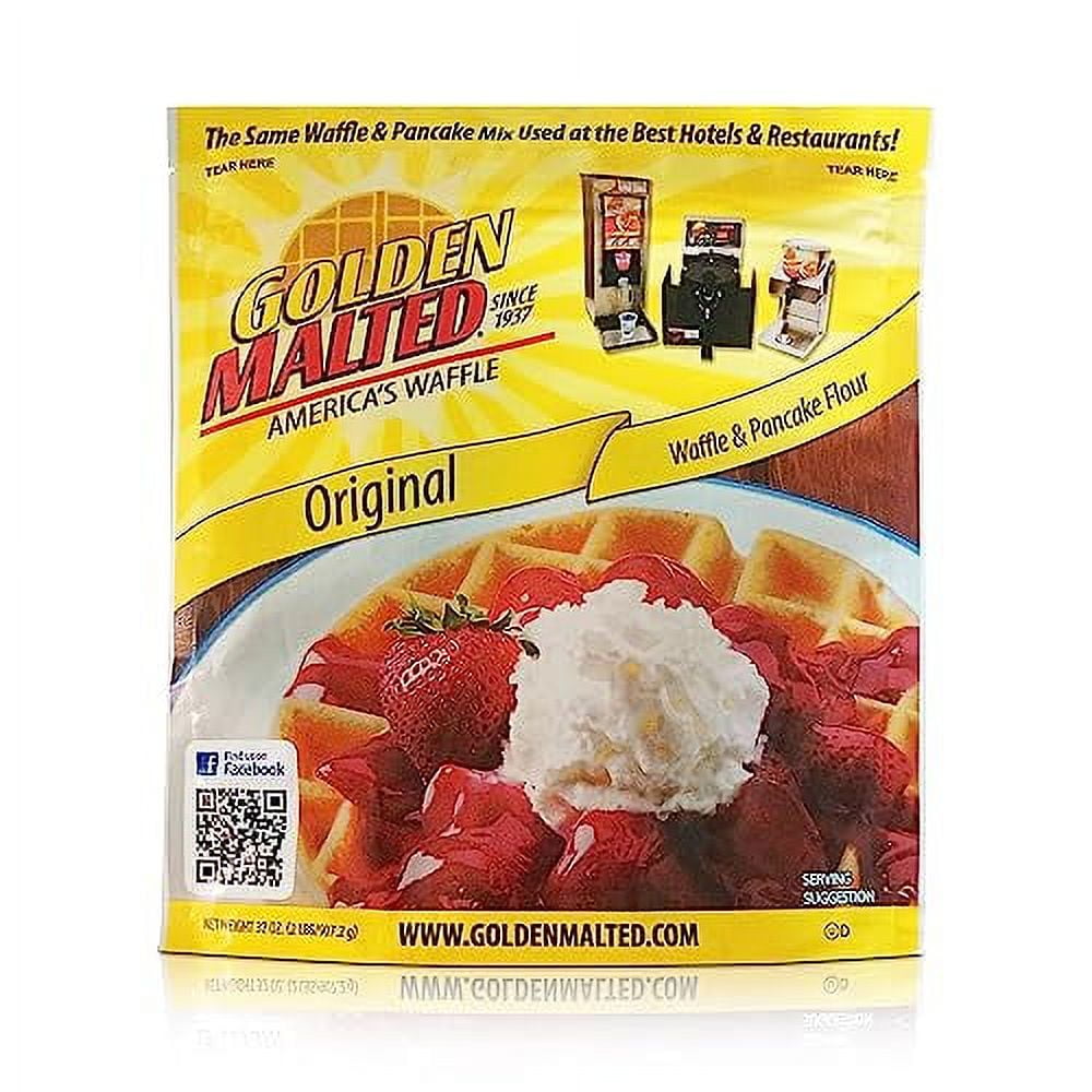 Carbon's Golden Malted Pancake & Waffle Flour Mix, Original, 32Ounces