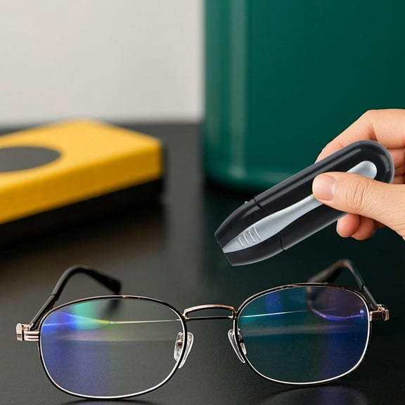 CarbonKlean Lens Cleaning Brush with Soft Microfiber for Daily Use on Glasses and Sunglasses