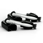 Peeps Lens Cleaner - Glasses Cleaning Tool with Brush - Portable & Reusable - Safe & Effective Carbon Microfiber - Leaves No Dust or Fingerprints - Streak Free - Black - 2 Count
