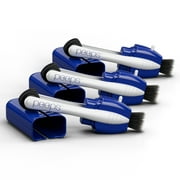 Peeps Lens Cleaner - Glasses Cleaning Tool with Brush - Portable & Reusable - Safe & Effective Carbon Microfiber - Leaves No Dust or Fingerprints - Streak Free - Blue Injected - 3 Count
