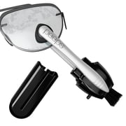 Peeps Lens Cleaner - Glasses Cleaning Tool with Brush - Portable & Reusable - Safe & Effective Carbon Microfiber - Leaves No Dust or Fingerprints - Streak Free - Injected Black - 1 Count