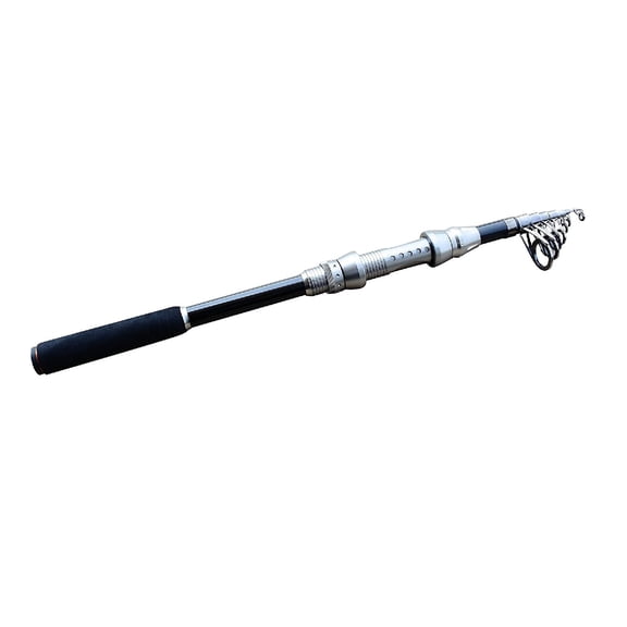 CarbonZeal Carbon Fiber Travel Spinning Telescopic Fishing Rod Graphite Super Hard Portable Retractable Fishing Pole Boat Sea Saltwater Freshwater Fishing Rod Pole