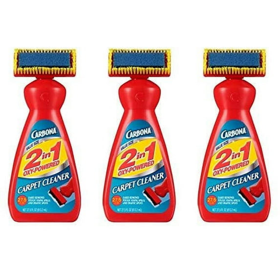 Carbona 2 in 1 Oxy-Powered Carpet & Upholstery Cleaner - Oxi Carpet Cleaner - 27.5 Fl Oz, 3 Pack