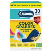 Carbona Color Grabber Laundry Sheets, Stops Color Runs, Helps Prevent Graying, 30 Sheets