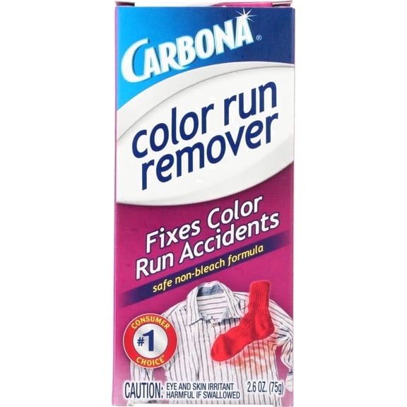 Carbona Laundry Bundle: Color Grabber Microfiber 30 Sheets + Color Run Remover 2.6 oz, 12 Pack